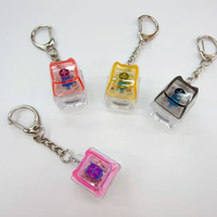 1 pièce Capuchon de clavier en forme de chat, anti-stress, jouet à bouton clic, pendentif de sac, capuchons de clavier pour doigts, porte-clés Fidget, capuchons de clavier personnalisables