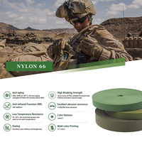 Correas Tácticas de Nailon 100% Verde Oliva, Planas, de Alta Resistencia, Ignífugas, con Sistema Molle, de 1, 1.5, 2, 3/4 y 1/2 Pulgadas, Especificaciones Militares