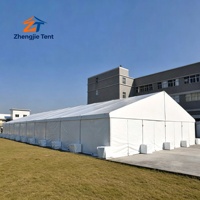Tenda Gudang Aluminium Alloy 30x50m, Penyimpanan Industri, Sementara, Tahan Air, Portabel untuk Gudang dan Pameran