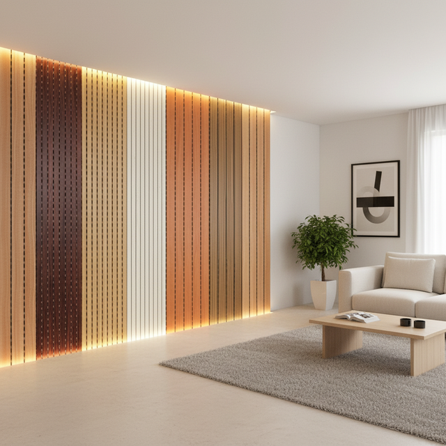 Easy Install Wooden Acoustic Panels Interlocking Sound Absorbing Wall Panels for Home Theater Gym Classroom