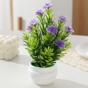 Kleine Madeliefje En Gesimuleerde 13-Eye Zonnebloem Foto Schieten Pot Milieuvriendelijke Plastic Potdecoratie - Product Image 1