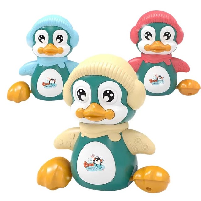 Baby Hot Sale Early Educational Multifunctional Electric Walking Penguin Toy Voice Control Swinging Movement