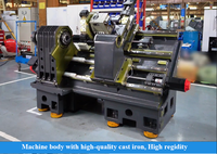 SMTCL CNC Tour T5-500Q 3 Axes Fraiseuse Incliné Lit CNC Tour Tournant Centre Tour Fraisage Lachine