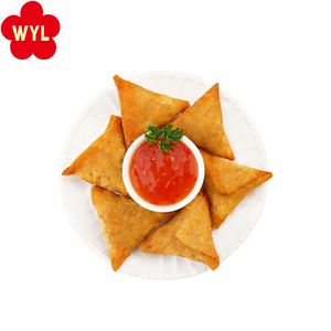 Samosa di verdure fresche surgelate con patate di fagioli cipolla carota cavolo IQF certificato al vapore fritto e tutta la parte lavorata - Product Image 2