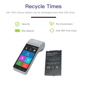 De batería Z91 YJ455385P de Terminal de POS Android 4G <span class=keywords><strong>EFT</strong></span> Mini Pos máquina de batería de litio - Product Image 3