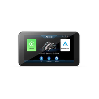 AOOCCI - Prix bas - Navigateur GPS portable pour moto avec écran tactile de 5 pouces - IP67 - CarPlay sans fil - Android Auto - Moniteur DVR pour moto