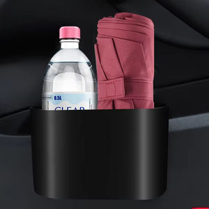 Poubelle de voiture personnalisée pliable et étanche en ABS 1,5 L, organisateur de montage sur porte avec accoudoir et boîte de rangement de siège - Product Image 1