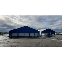 Armazón de estructura de acero galvanizado para construcción, cobertizo de almacenamiento de tela de PVC/PVDF