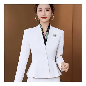2024 nouveau Style Design moderne vêtements d'affaires dames costumes bureau porter Slim Fit affaires costume formel Blazer pour les femmes