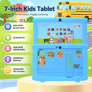 Tableta Educativa Económica de 7 Pulgadas <span class=keywords><strong>para</strong></span> Niños, 4GB+128GB, Android 14, Wifi, Tableta Infantil <span class=keywords><strong>para</strong></span> el Aprendizaje - Product Image 1
