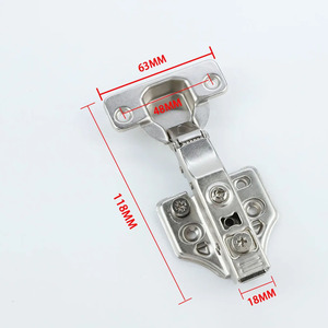 Charnière hydraulique à fermeture douce en acier laminé à froid 3D, caractéristiques silencieuses pour les armoires de cuisine, de maison, de bureau, de salle à manger, d'hôpital, d'école - Product Image 5