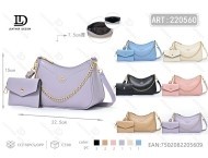 Bolso bandolera con cadena para mujer con bolsa desmontable de microfibra y cuero sintético para todas las estaciones - Product Image 1