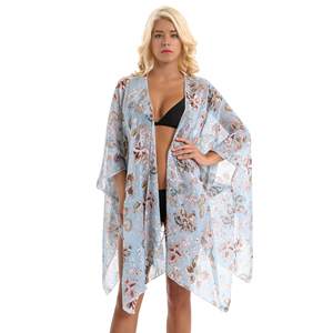 Delle donne Di Modo Del Bikini Cover Up <span class=keywords><strong>Estate</strong></span> di Stampa di 110*66 centimetri Beach Sarong Sciarpa Scialle Pianura - Product Image 1