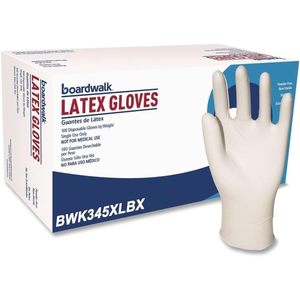 Gants de sécurité jetables Boardwalk 345XLCT en latex naturel, sans poudre, extra-larges, 4 2/5 mil, 1000/unité par carton - Product Image 5