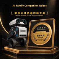 Robot compagnon IA domestique bipède à roues, reconnaissance visuelle, surveillance à distance, interaction vocale, cadeau pour la famille