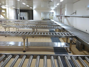 Güçlendirilmemiş SUS304 paslanmaz çelik yerçekimi manuel sarma çubuğu konveyör rulo tablosu - Product Image 4