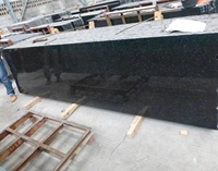 Schlussverkauf schwarze Galaxy-Granittreppe Naturstein-Schritte Aufzug Wandanlage Bindverkleidung für Treppen