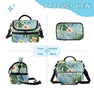 Customized Hawaiian Hau Floral New Portable <b>Lunch</b> <b>Bag</b> Food Thermal <b>Lunch</b> <b>Box</b> Food Delivery Insulated Cooler <b>Bag</b> for School Kid - Product Image 2