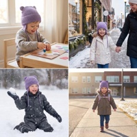 Gorro Infantil Unisex de Algodón Tejido a Mano, Grueso, Cálido, Ecológico, Transpirable, Absorbente de Sudor, Deportivo, para Exteriores, Personalizable