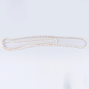Collier de perles d'eau douce 7-8mm blancs qualité AA longueur 130cm pour usage quotidien - Product Image 2