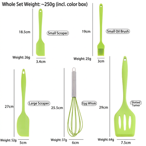 Silicone <b>Baking</b> Utensils <b>Set</b> Heat‑Resistant Non‑stick Kitchen Cooking Spatula Whisk Brush Bakeware Tool <b>Set</b> for Home <b>Baking</b> - Product Image 6
