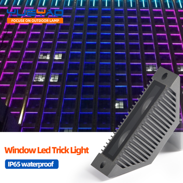 RGB Aluminum LED Window Light IP65 Outdoor Waterproof 360 Degree Lighting Effect for Exterior Wall