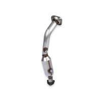 Downpipe M2 2,5 pouces en acier inoxydable poli à haut débit avec embouts pour capteur O2, montage direct par boulons pour Honda Civic Si EP3 K20A3 2002-2005