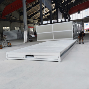 Casa contenedor plegable Z de 20 pies Modular pequeña prefabricada con 2 dormitorios para Centro Comercial Hotel Precio razonable hecho de panel sándwich - Product Image 6