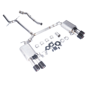 GFC ท่อไอเสียแบบ catback สำหรับ A4 Audi 2008 ~ <span class=keywords><strong>2016</strong></span> B8 A5 Audi 1.8T 2.0T ระบบไอเสียรถยนต์ไฟฟ้าทำจากสแตนเลส - Product Image 2