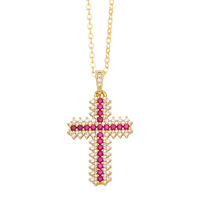 Collier chrétien pour femme en cuivre plaqué or 18 carats, motif filigrane orné, style international, choix des influenceuses professionnelles