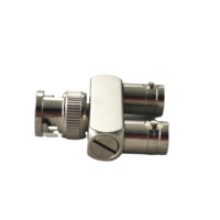 Connecteurs coaxiaux RF CCTV, contact en cuivre, prise BNC-Jack-Jack, adaptateur en forme de Y, impédance 50 Ohm, étanche IP67, haute performance