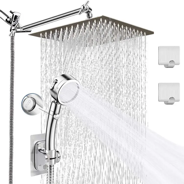 Vendi bene nuovo tipo di parete calda fredda bagno pioggia soffione doccia colonna Set combinato