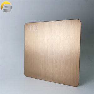 Ästhetische Kunstdekor-Wandpaneele 201/304/316 Inox-Platte Edelstahlblech Hairline-Farbplatte Verkauf Biegen Schneiden - Product Image 5