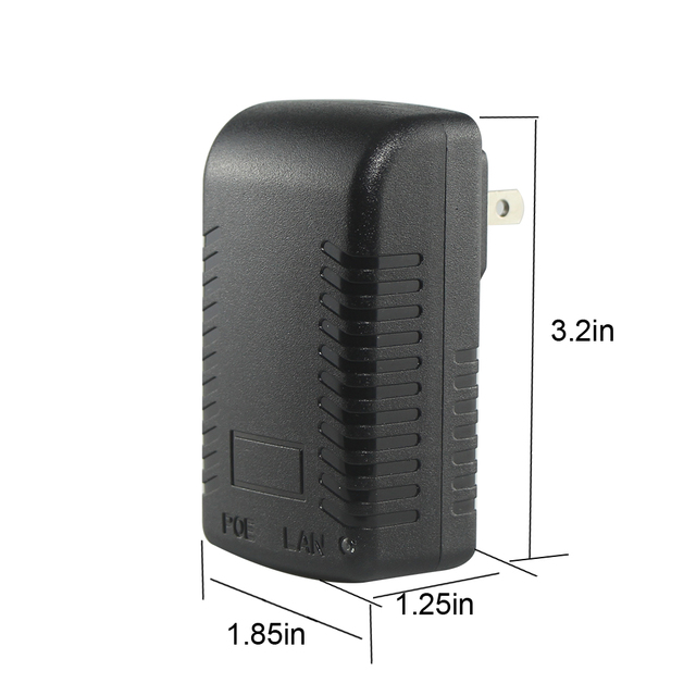12V 24V 48V POE Injector IEEE 802.3af/at Ethernet Adapter Power Over Ethernet for IP Camera Wireless Access Point VoIP Phone