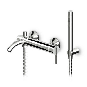 Mitigeur de douche et bain à levier unique extérieur, série ZXS, chromé, largeur 25 cm, longueur 33,3 cm - Product Image 1