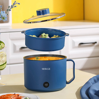 Casserole électrique multifonctionnelle pour la maison avec couvercle en verre trempé et fonction vapeur