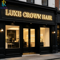 Letreros LED Profesionales para Exteriores, Impermeables, con Iluminación, Letras 3D, Señalización Publicitaria, Letrero Retroiluminado LED para Peluquería y Joyería
