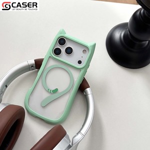 Coque de téléphone magnétique antichoc motif dessin animé mignon, protection intégrale TPU+PC pour iPhone séries 12-17 - Product Image 2