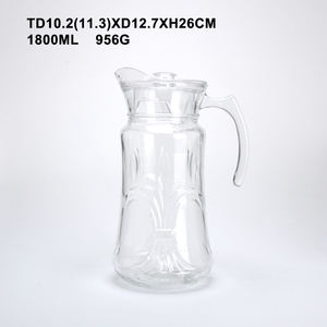 पानी के जूस के दूध के लिए हैंडल के साथ 1.8 लीटर ग्लास पानी - Product Image 3