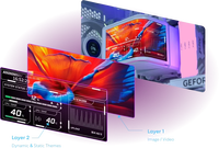 Refroidisseur de processeur liquide incurvé Lian Li HydroShift II OLED 360, écran OLED incurvé 2K 60Hz, thèmes 3D, échange à chaud magnétique, 2800 tr/min, AM5 LGA1851 PC