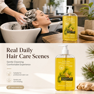 <span class=keywords><strong>Shampoo</strong></span> Rinforzante Personalizzato OEM/ODM <span class=keywords><strong>Contro</strong></span> <span class=keywords><strong>la</strong></span> <span class=keywords><strong>Caduta</strong></span> <span class=keywords><strong>dei</strong></span> <span class=keywords><strong>Capelli</strong></span> con Foglie di Tuia Cinese e Zenzero - Product Image 2