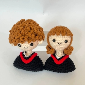 <span class=keywords><strong>Muñeco</strong></span> de Ganchillo Amigurumi Hecho a Mano para Graduación, <span class=keywords><strong>Mini</strong></span> Peluche de Tela de Algodón, Regalo Unisex Decorativo - Product Image 2