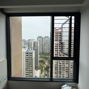 Nhà nhôm hồ sơ cửa sổ kính hai lớp với thanh an ninh rất hẹp cửa sổ kính cách âm - Product Image 2