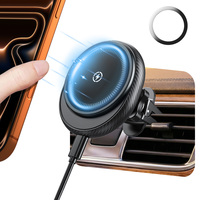 Chargeur de voiture OEM 15W à charge rapide, chargeur de téléphone magnétique puissant pour voiture, chargeur sans fil magnétique pour voiture