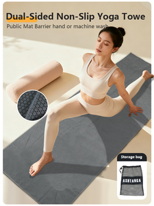Tapis de yoga antidérapant double face, dites adieu au glissement et à la saleté, <span class=keywords><strong>serviette</strong></span> de yoga essentielle pour l'exercice - Product Image 3