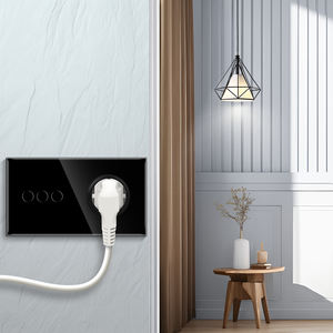 Touchmi Wifi Smart <span class=keywords><strong>EU</strong></span> Standard interrupteur mural tactile et Style rond Allemagne prise Smart Home Life Application - Product Image 4