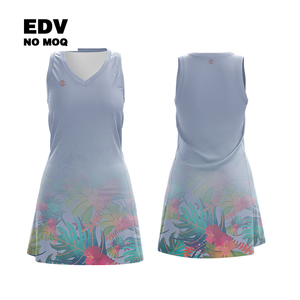 Custom Number Digital Print 100% Polyester Team Sport Female Netball Uniforms Dress Plus Size - Product Image 3