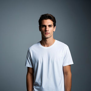 Chất Lượng Cao 100% Cotton Người Đàn Ông Của T-Shirt Tùy Chỉnh In Độc Đáo Dệt Vải Nặng Đồng Bằng Thiết Kế Giản Dị - Product Image 1
