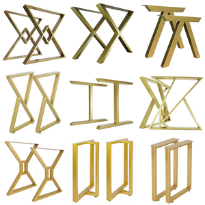 Bàn ăn chân có thể điều chỉnh kim loại đồ nội thất chân forcabinets Acrylic đồ nội thất kim loại bên bàn chân 28 inch giao diện điều khiển bàn chân - Product Image 1