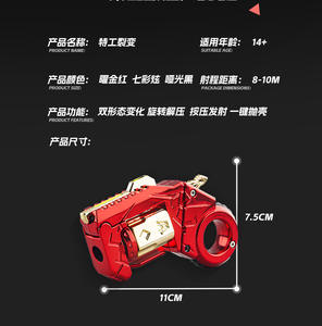 Dropshipping Shopify Alloy Agent Fission Soft Bullet Blaster Toy Shell Ejecting Dual Mode Rotating Stress Relief For Teens - Product Image 6